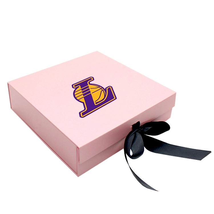 Custom Pink Baseball Hat Foldable Packaging Box Cute Baby Clothes Box Jacket Folding Apparel Box