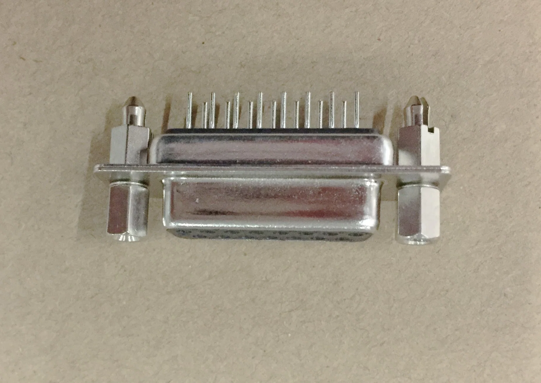 D-SUB 15pin Female Connector Stacked Right Angle DIP Through Hole