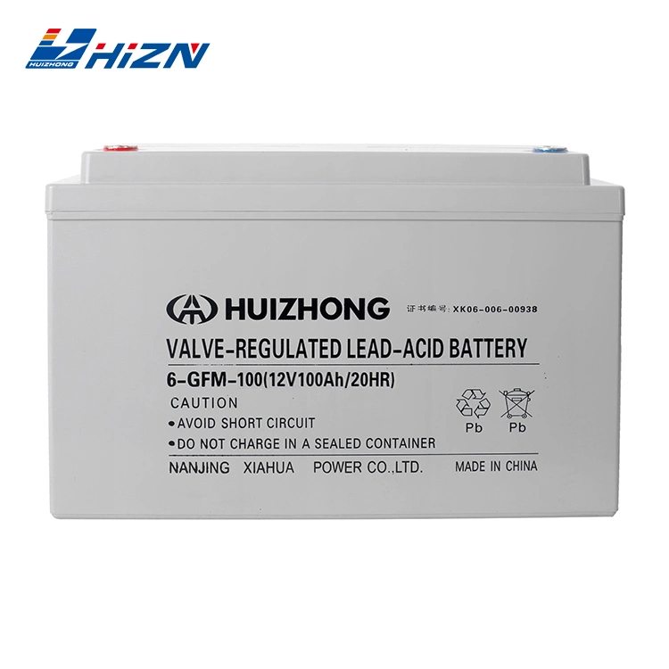 Aga à cycle profond Huizhong batterie 12 volts batterie UPS solaire 100Ah