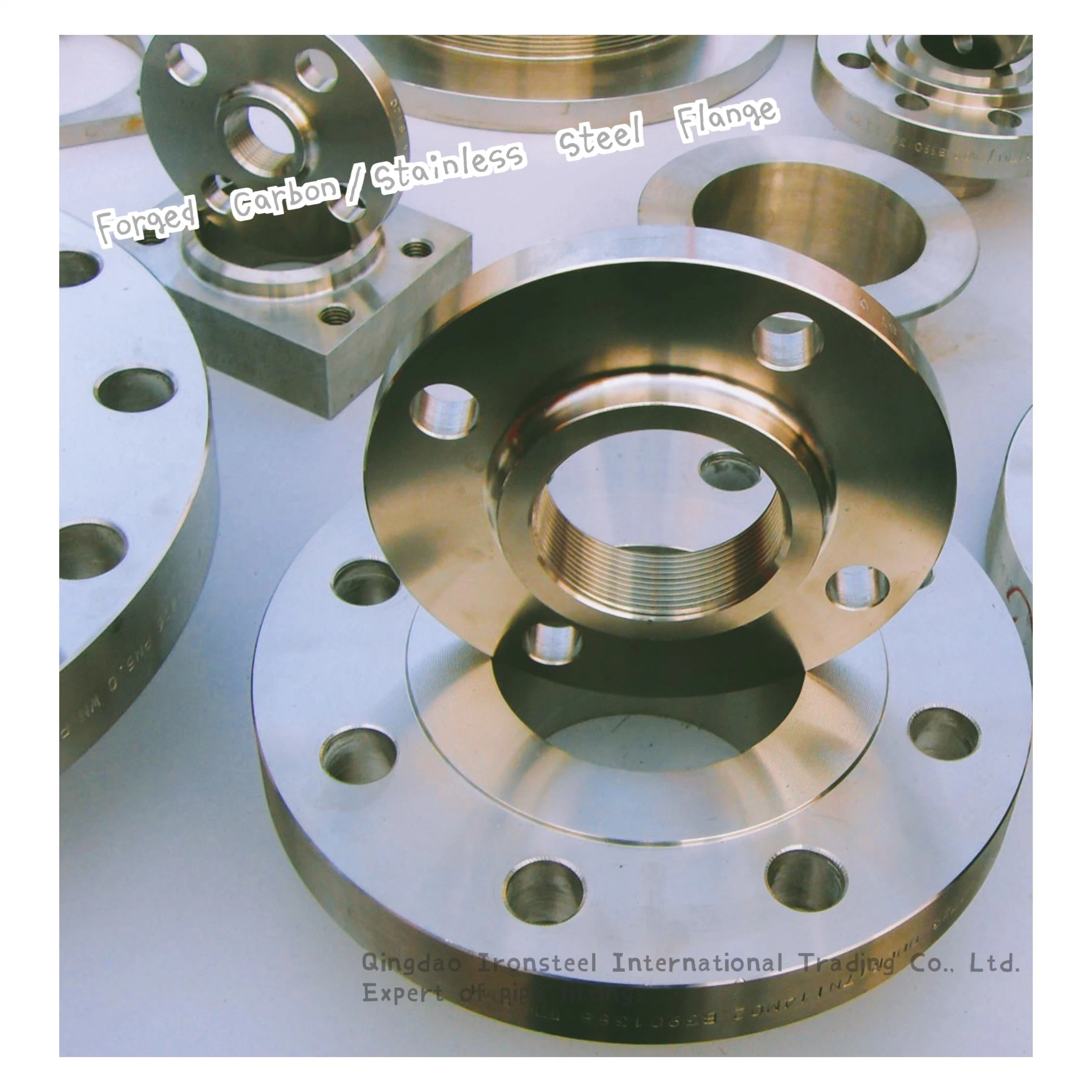 ASME B16.9 /B16.47 ASTM A105/A403 Stalلس مطروق/فولاذ الكربون/ أللوي شفة من فئة الشفة المزورة 150 ذات الشفة المزورة، بحيث تكون شفة