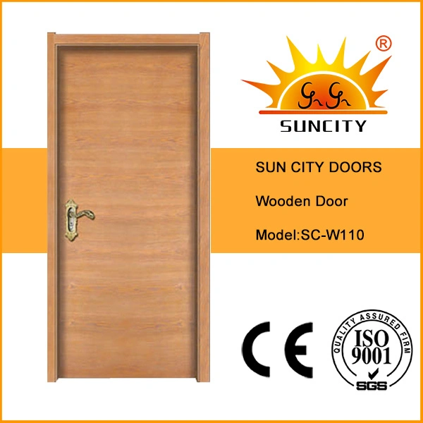 Flush Design Veneer Wood Painting Door Interior Wood Door (SC-W110)