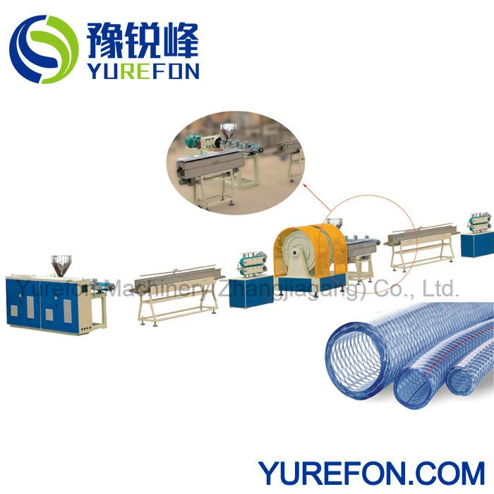 Plastic Braided Pipe Making Machinery, PVC Garden Hose Extrusion Line on Sale