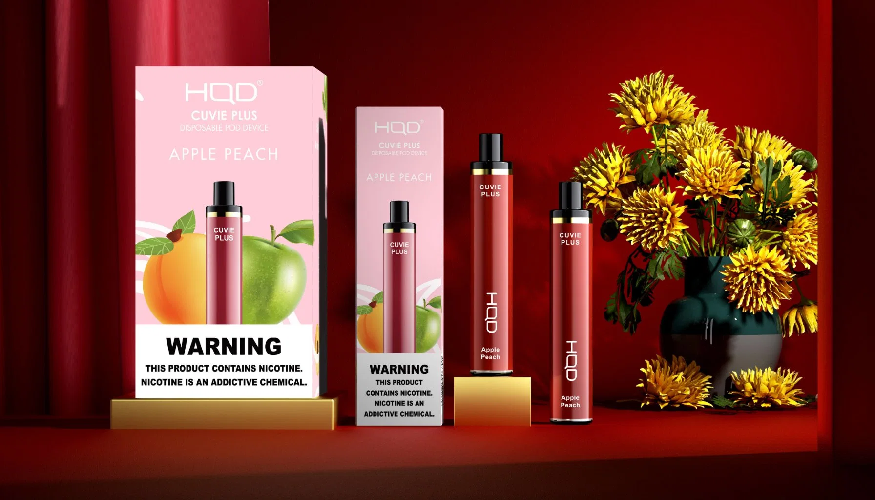 Высокое качество Hqd Vape 1200 Puffs 40 кухни доступны одноразовые Vape 850Ма встроенный аккумулятор 5% Saltnic 5ml картридж Hqd Cuvie плюс