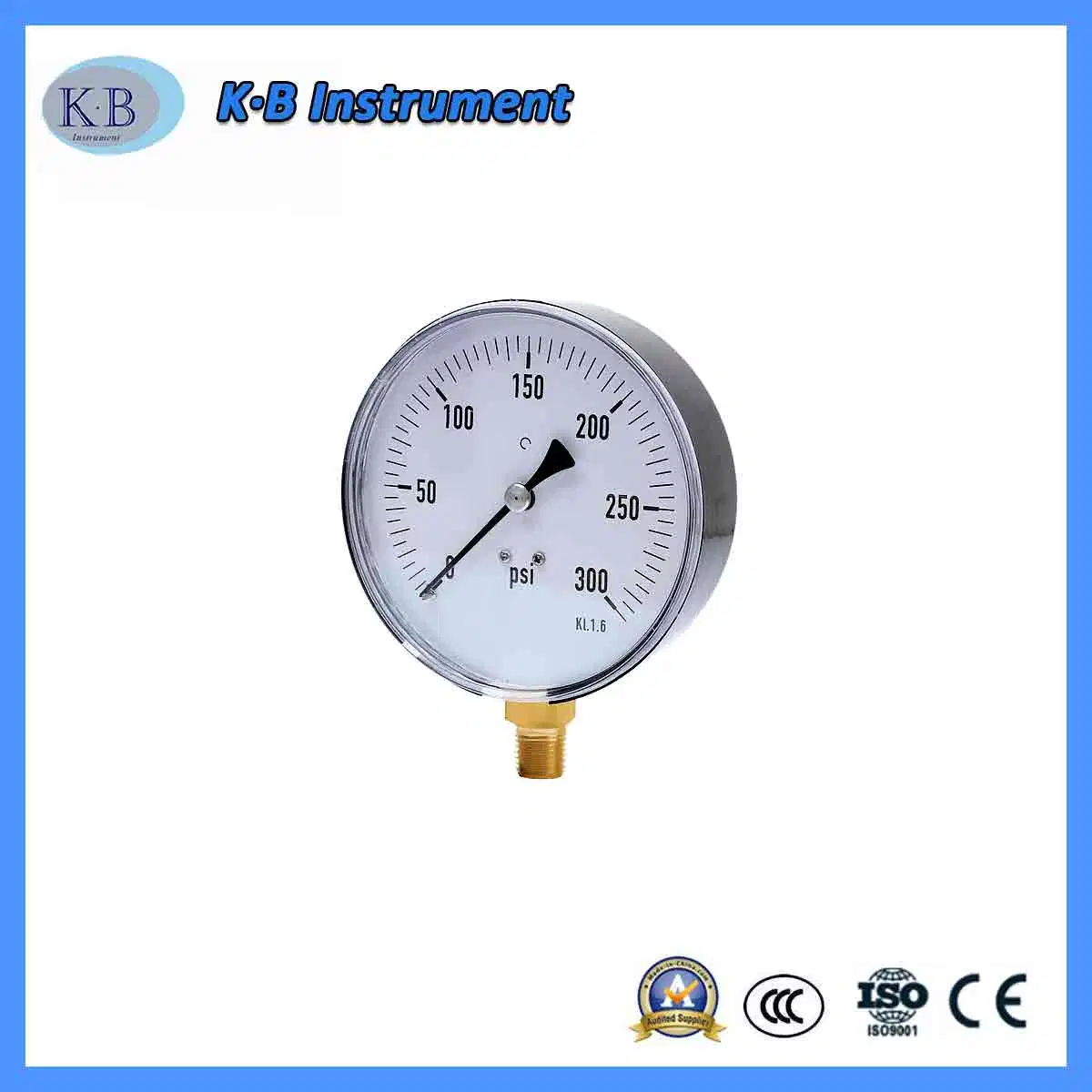 Good Price Cheap Stainless Steel Liquid Water Filled Pressure Gauge Meter