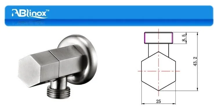 Customized Part 304 316 Stainless Steel Home Hardware Angle Valve