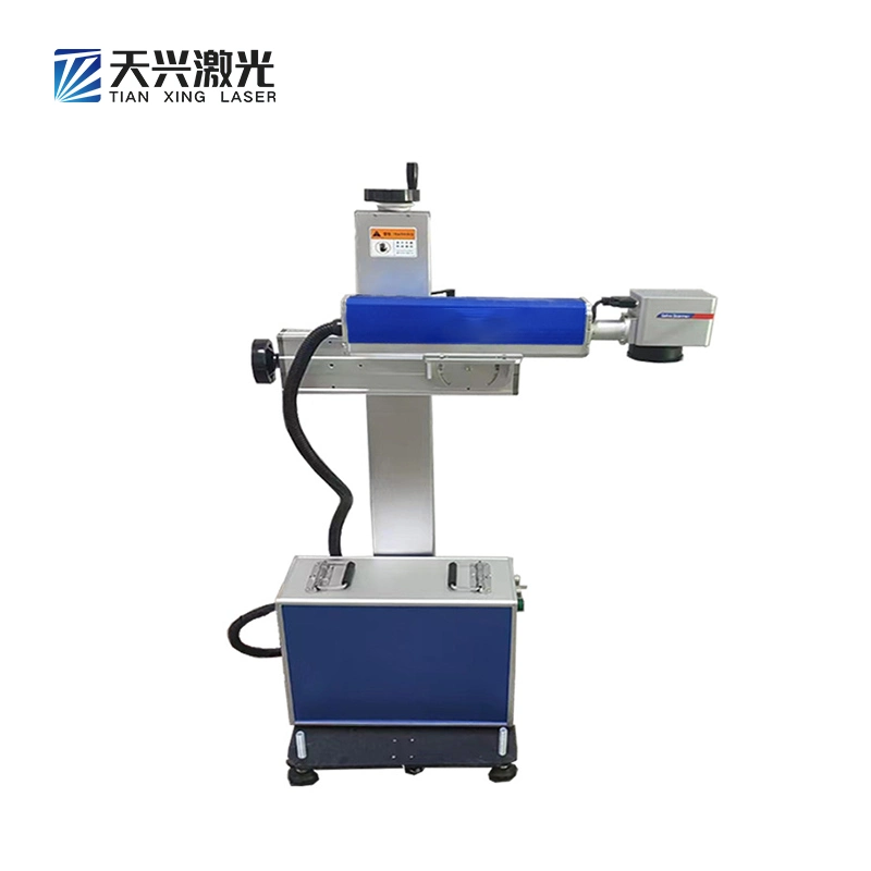 30W 50W Online Flying Fiber Laser Marking Machine for ABS/IC Card/ for Cell Phone X Phone Case