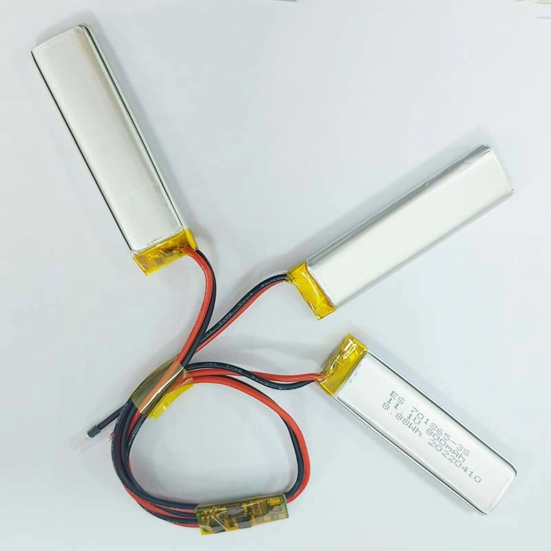 Kundenspezifischer Lithium Lion Polymer-Akku 701865 3S 800mAh 11,1V Für Instrumente