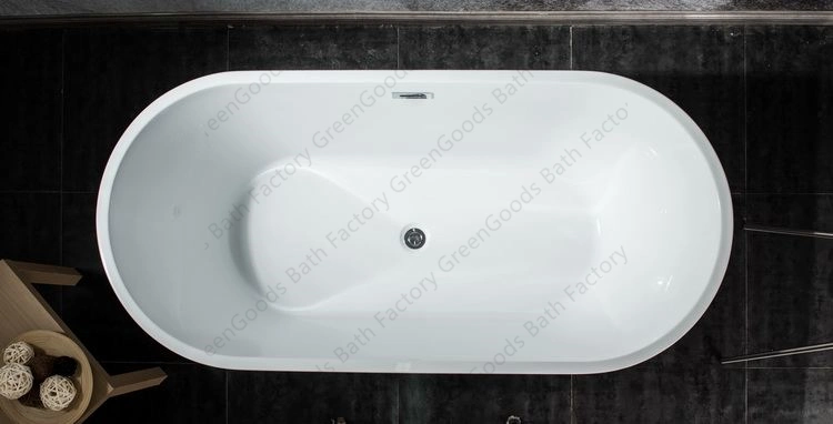 Wholesale/Supplier 1700 mm Adult Acrylic Freestanding Bath Tube From Factory