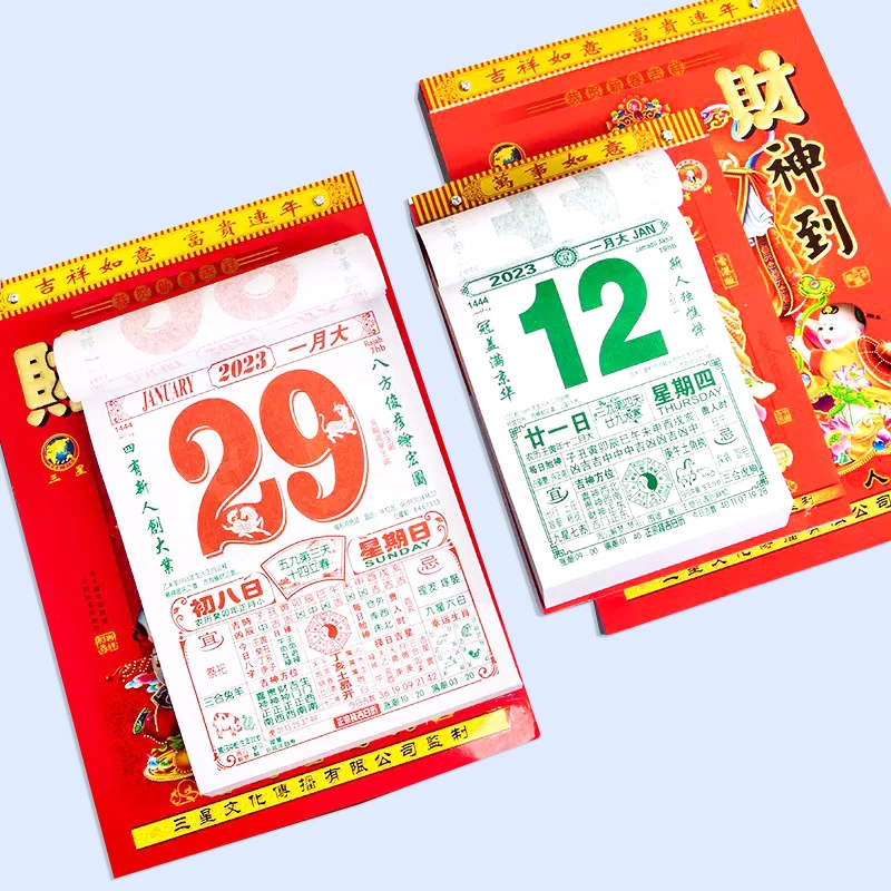 Calendars China Wholesale Customized Printing 365 Day Printed Table Desk Promotional Calendars 2024