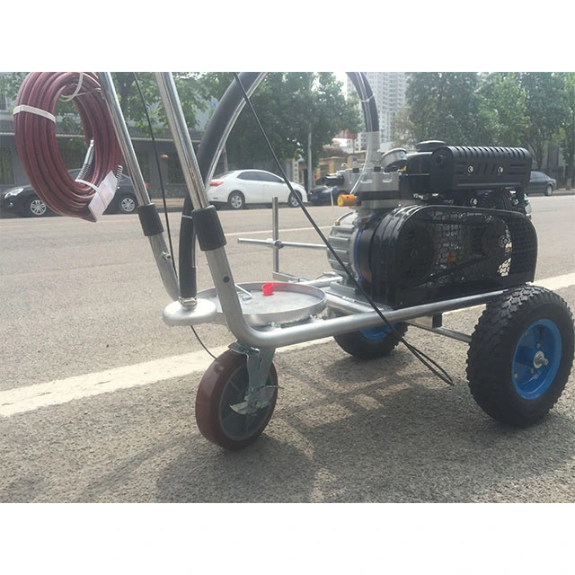 Plastic Runway Traffic Marking Multi Function Hand Push Marking Machine Drawing Line Machine