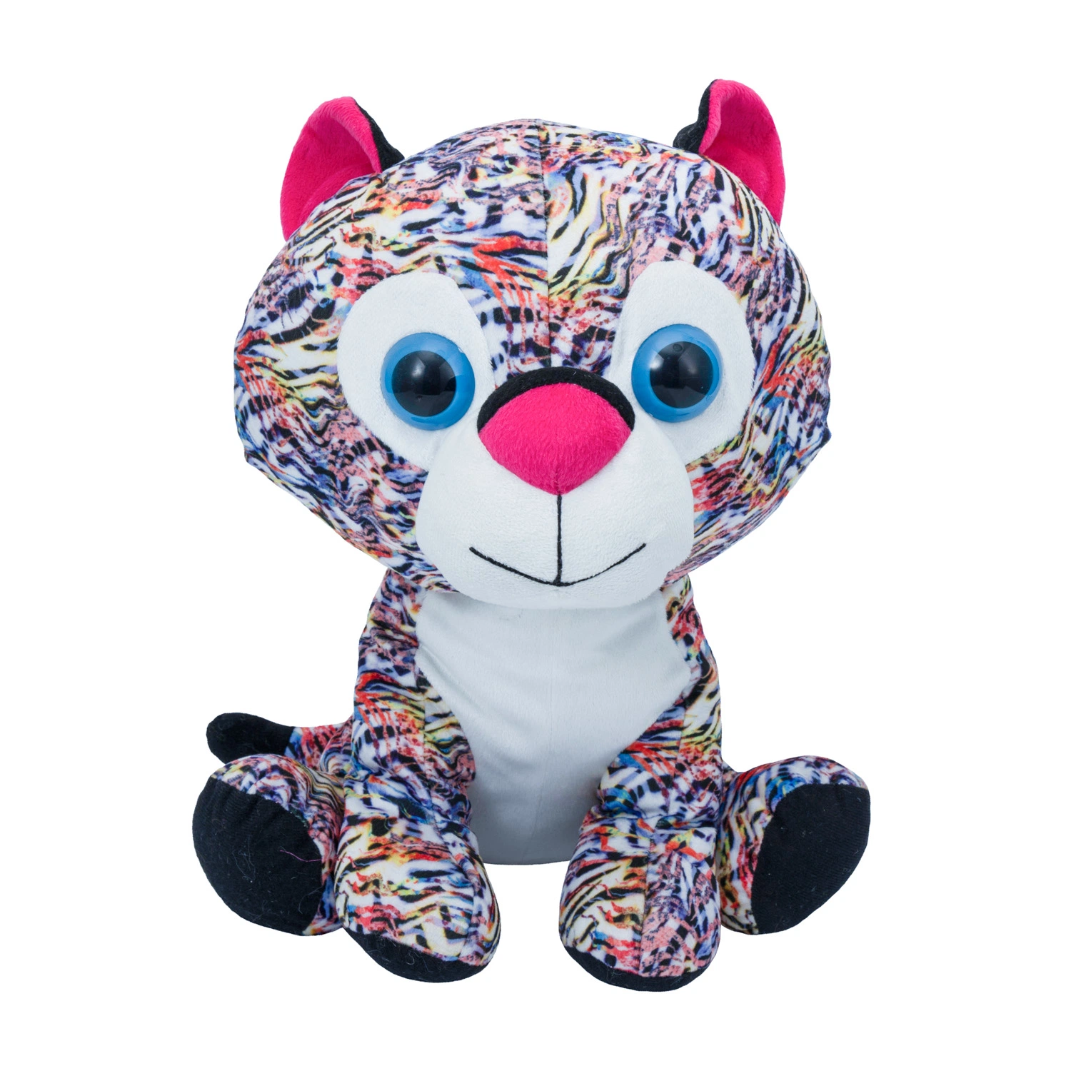 Peluche suave peluche juguete Lovely Cartoon sentado Elefante con Bufanda