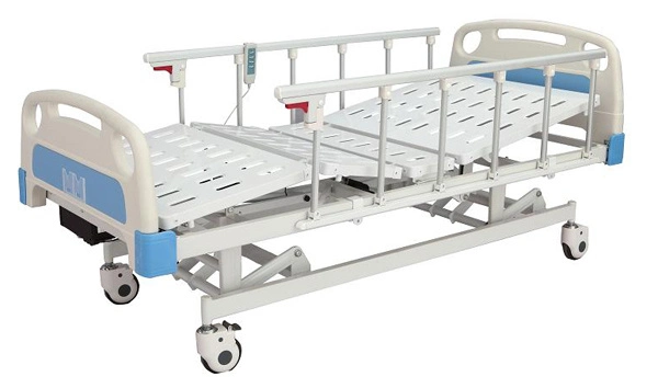 Mobiliario médico Móvil ajustable 3 funciones Cuidados eléctricos de Hospital UCI Cama