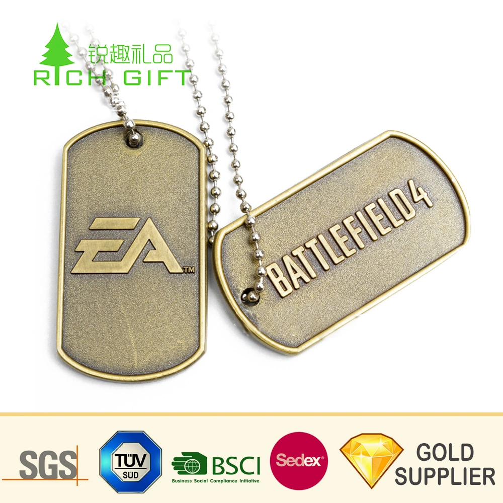 Made in China Custom Metal Chrome Zinc Alloy Multifunctional Bottle Opener Dog Tags for Promotion