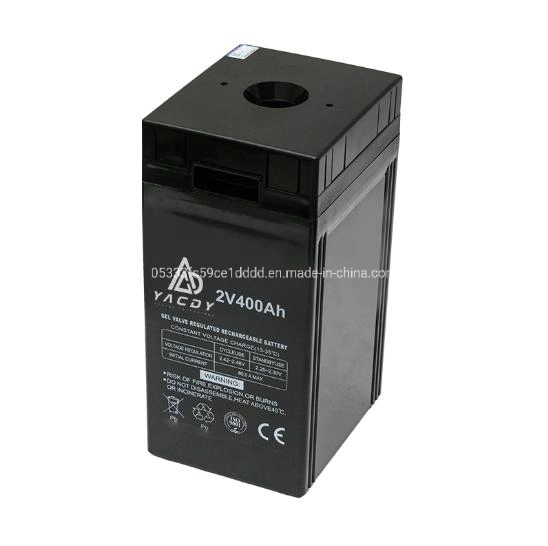 2V400ah/500ah/800ah/1000ah AGM Gel Deep Cycle UPS de armazenamento de energia solar durante Telecom