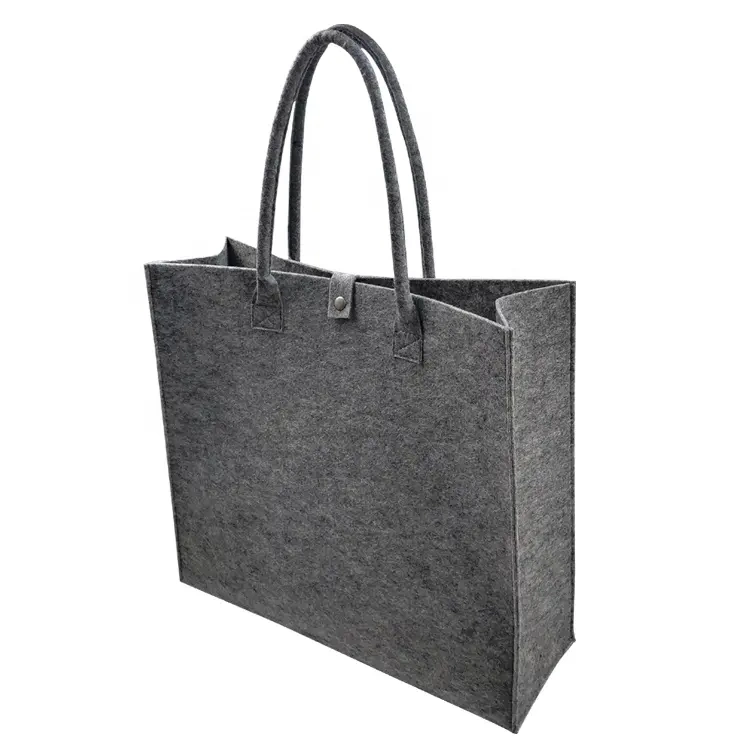 Reusable Custom Logo Good Quality Felt Non Woven Shopper Bag for Shopping