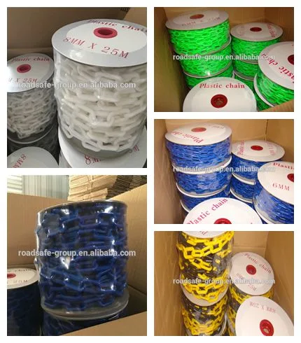 Beijing Roadsafe 6mm/8mm Colorful Plastic Chain, Plastic Chain Link