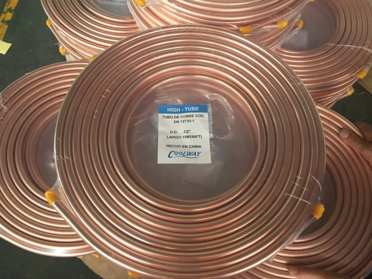 Medical Copper Pipe for Medical Gas Copper Piping Medical Grade Copper Tube 8mm 10mm 12mm 15mm for Air Conditioner