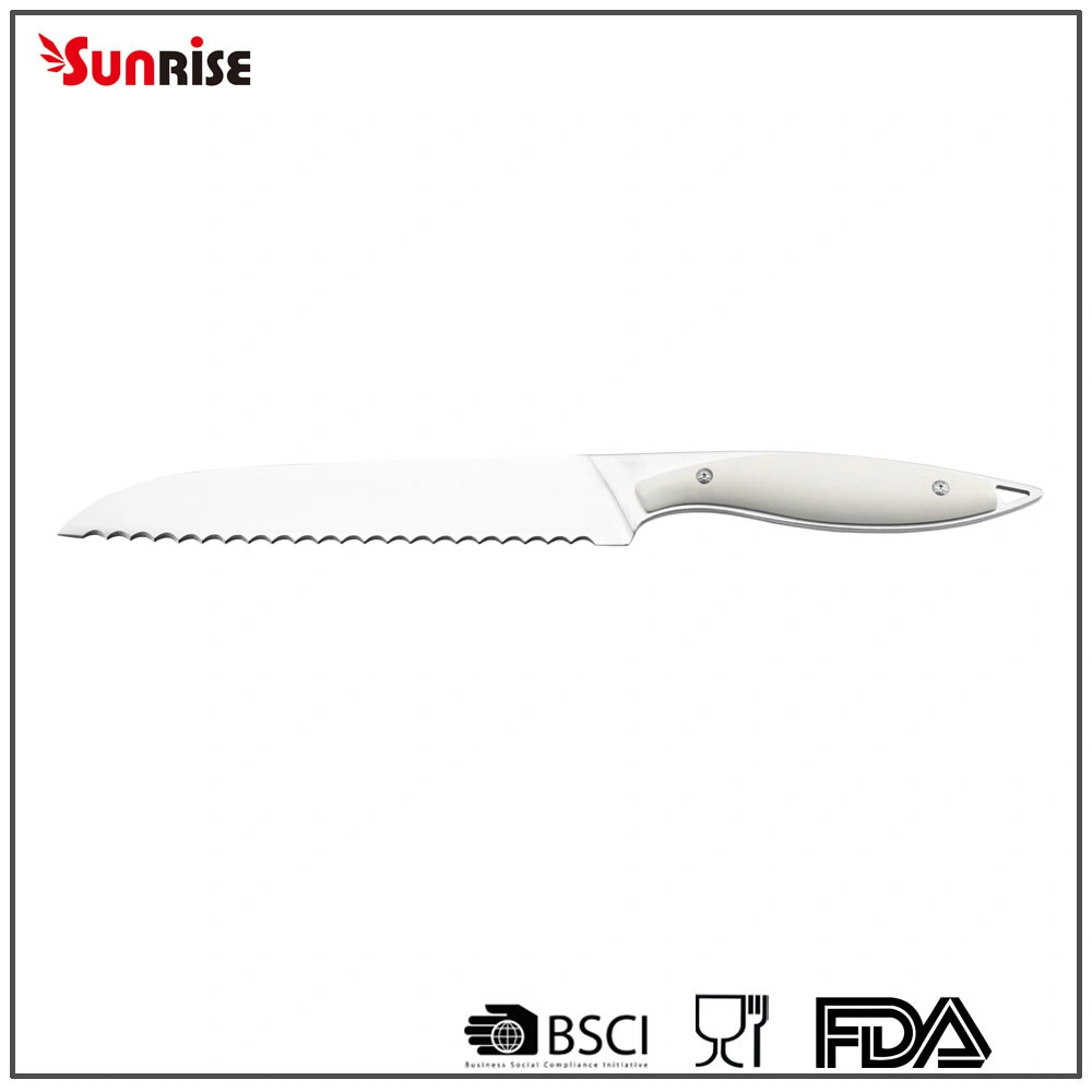 Innovative Designed Kitchen Knife 8" Bread Knife with Full Tang G10 Handle (KSK934)