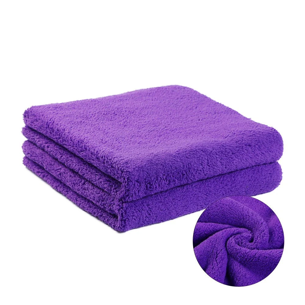 500GSM 16&amp;rdquor; X16&amp;rdquor; 70 % polyester / 30 % polyamide maquillage sud-coréen extrêmement peluche, serviette en microfibre de haute qualité