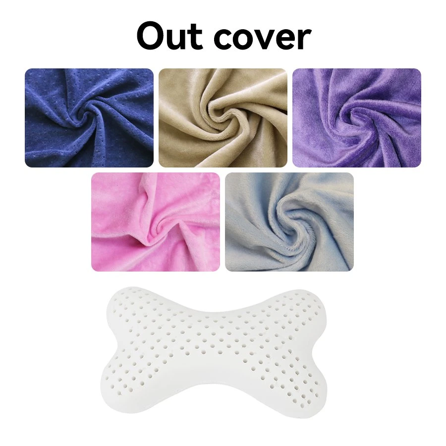 Neck Support Airplane Latex Custom Travel Pillow with Cover