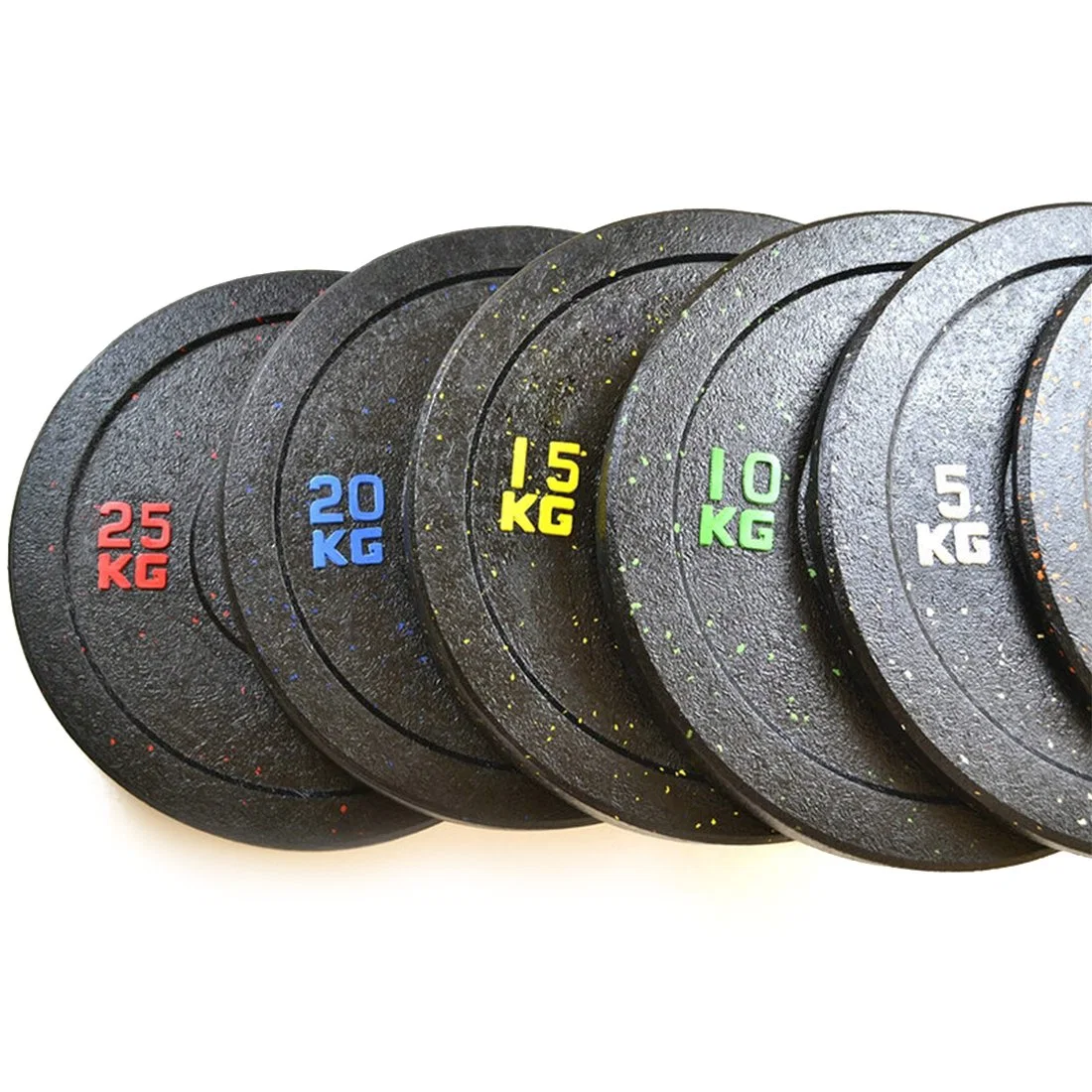 Fitness Competition Rubber Weightlifting Barbell Rubber Weight Plate