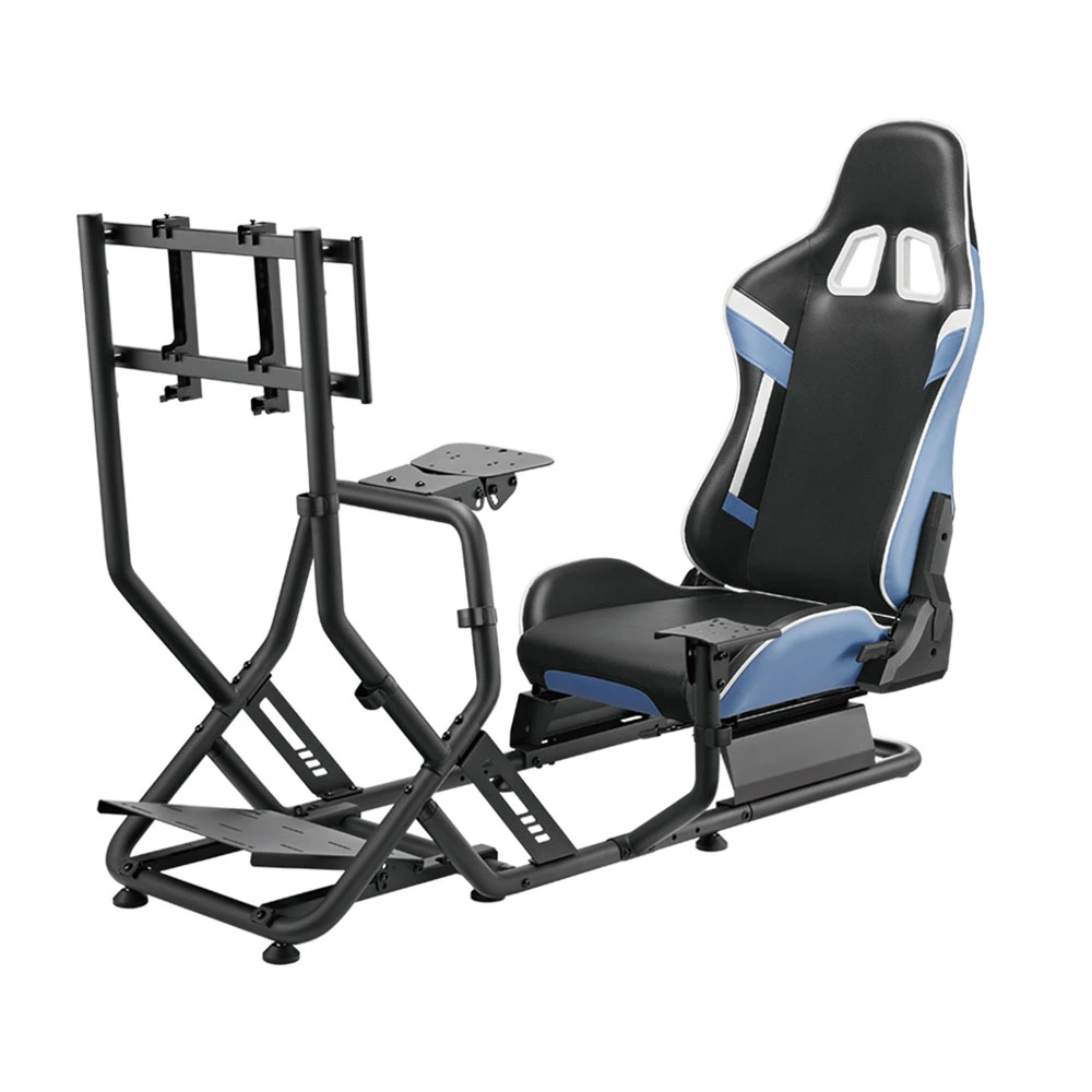 OEM ODM Car Driving Steering Wheel Stand Driving Simulator Sim Racing Cockpit with Monitor Mount