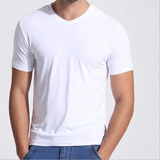 Les hommes s' OEM T Shirt maillot de corps fait de bambou Tissu jersey