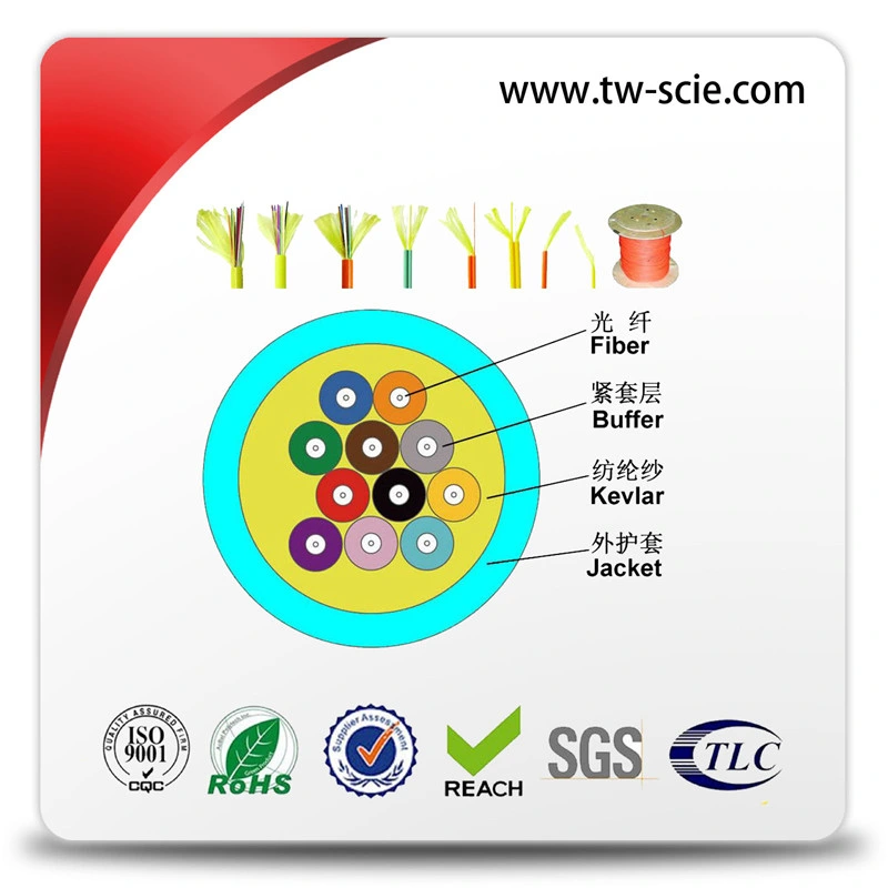 LC mm Multi - Fiber Fiber Optic Breakout Cable, Pre Terminated Fiber Optic Cable