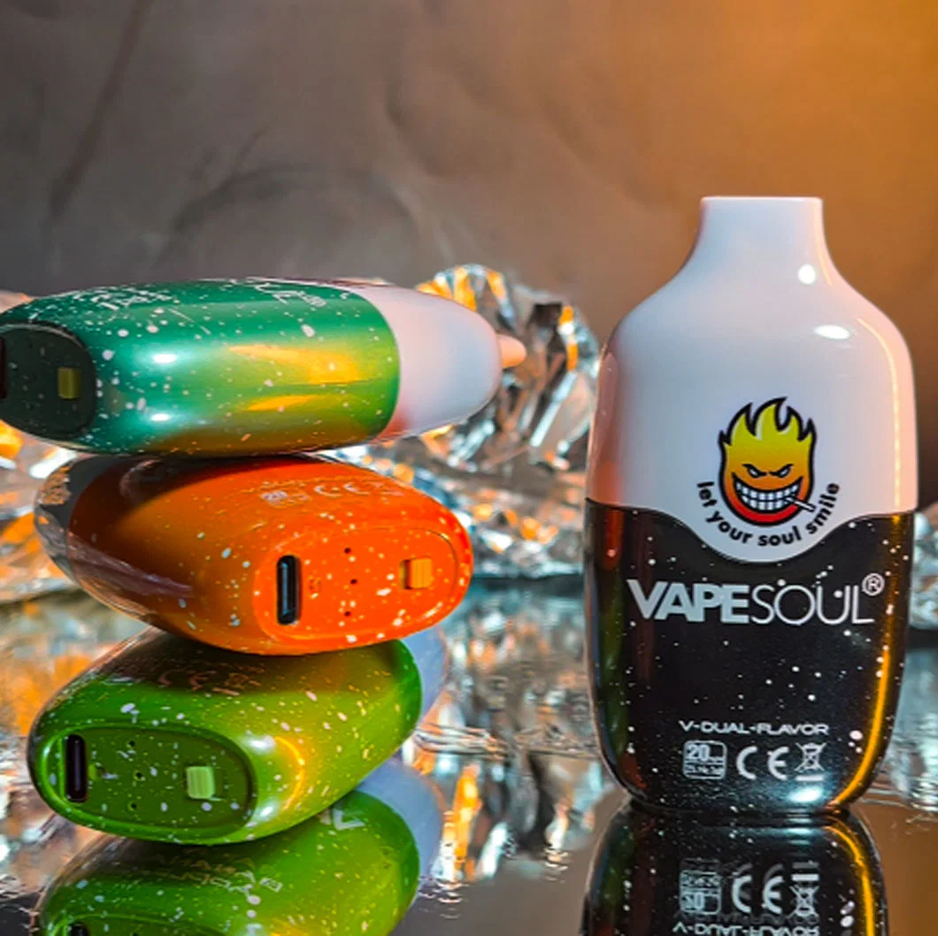 Vapesoul Juice Crystal Vapee Hookah atomizador eletrónico descartável para cigarros