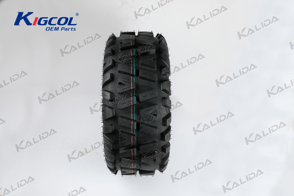 Transporte de mercancías 25X10-12 conjunto de ruedas (Neumático + llanta de acero blanca/plateada) Kigcol OEM piezas de alta calidad para el cuerpo Fit Lifan/Zongshen/Italika