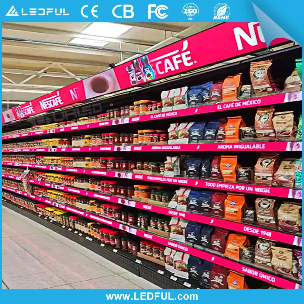 Shenzhen Supplier COB P1.25 Signage LED Smart Shelf Display Screen Shelf LED Display Smart Pricing Supermarket Store Shop