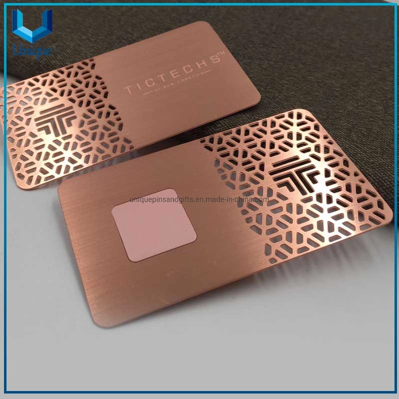 Diseño personalizado de asegurar la protección de la NFC tarjeta RFID el bloqueo de acero inoxidable, de negocios tarjetas RFID de metal