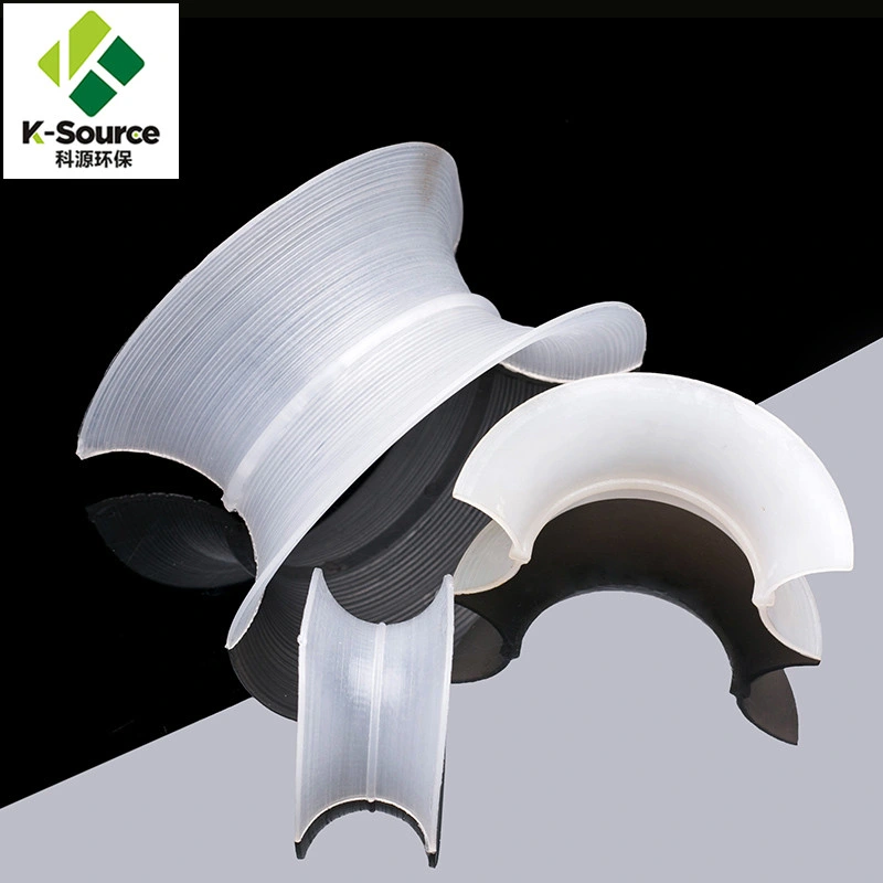 PP/Rpp/PVC/CPVC/PVDF/PTFE aleatorio de plástico de 50mm Intalox de embalaje de los anillos de soporte