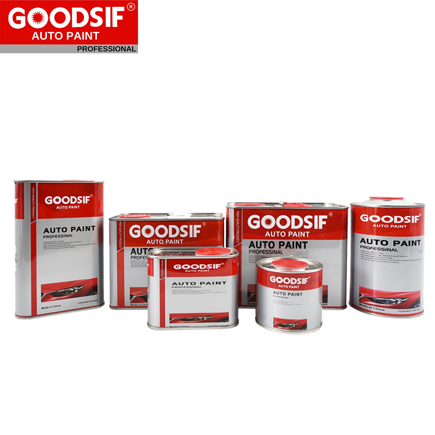 Goodsif Car Paint High Gloss Coating Mirror Effect Fast Dry Thinner Hardener Auto Refinish