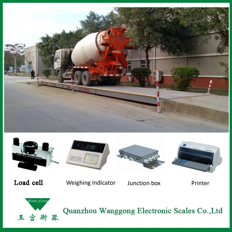 High Quality 3X18m 80ton Truck Scale for Concrete Batching Plant