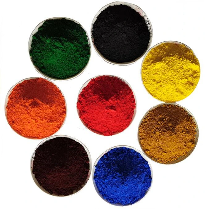 Fabricant Oxyde de fer rouge Pigment jaune pour le béton en brique de poudre