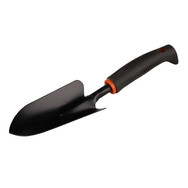 Useful 6PCS Black Garden Tool Sets with Rubber Handles, Garden Tools