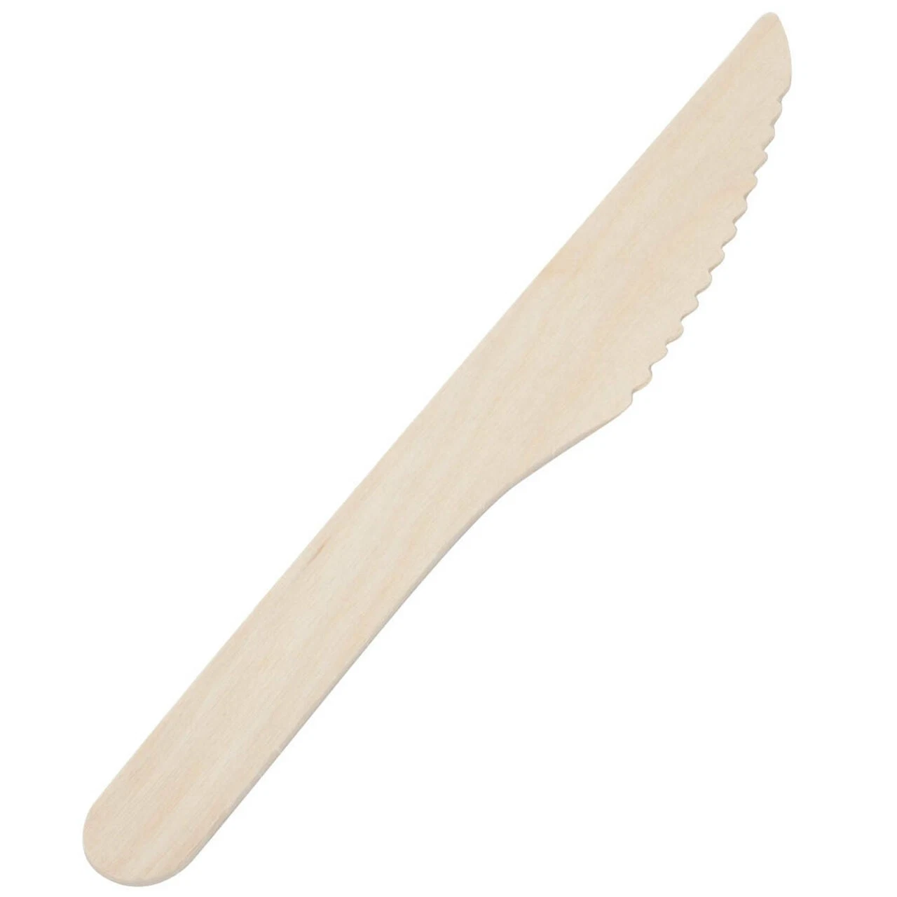 Premium Quality Disposable Wooden Cutlery Increased Strength Stiffening Rib Wooden Knife