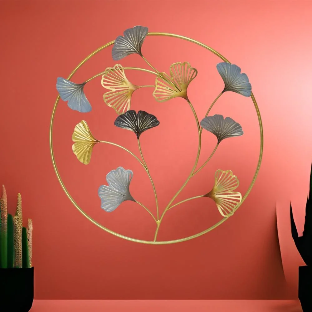 Gold Ornament Wall Painting Craft Living Room Metal Art Home Decoration