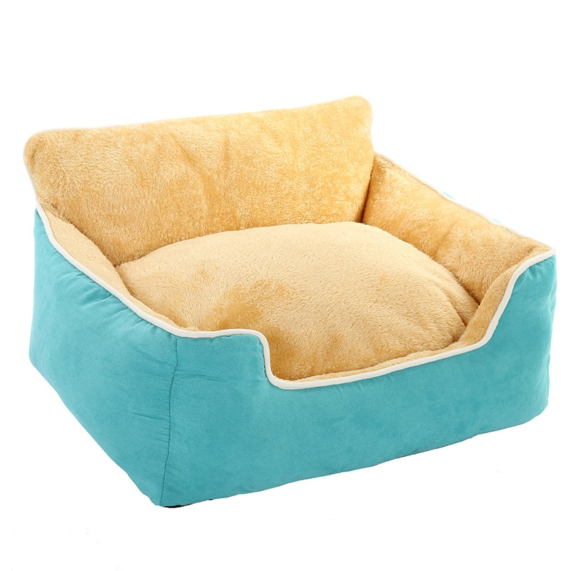 Cama caliente de invierno lavable extraíble Four Seasons para mascotas de tamaño medio Perro grande