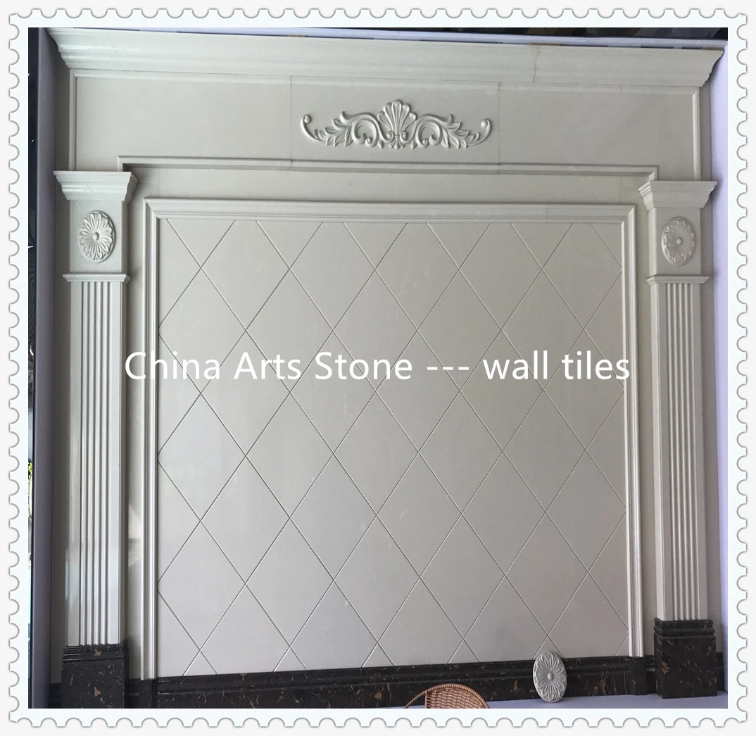 Rose White Nature Marble Tiles Wall for TV Wall/ Guest Room / Dinner Room