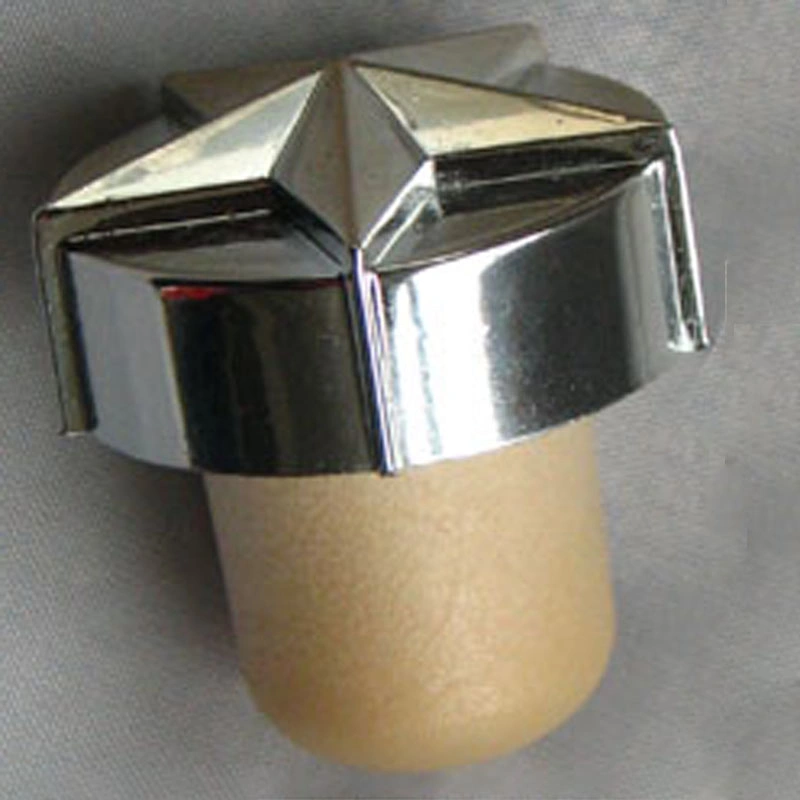 Plastic Round Top with Synthetic Cork for Glass Bottle Packing