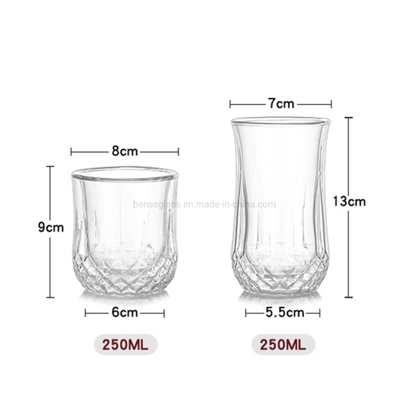 Wholesale Hot Selling Lead-Free Crystal Glass Whisky Glasses Cup in Amazon