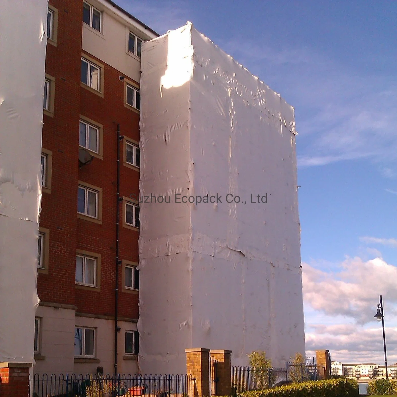 Heavy Duty Ignífugo Film Retráctil de blanco para la construcción de la construcción de la máquina y barco Scalffonding