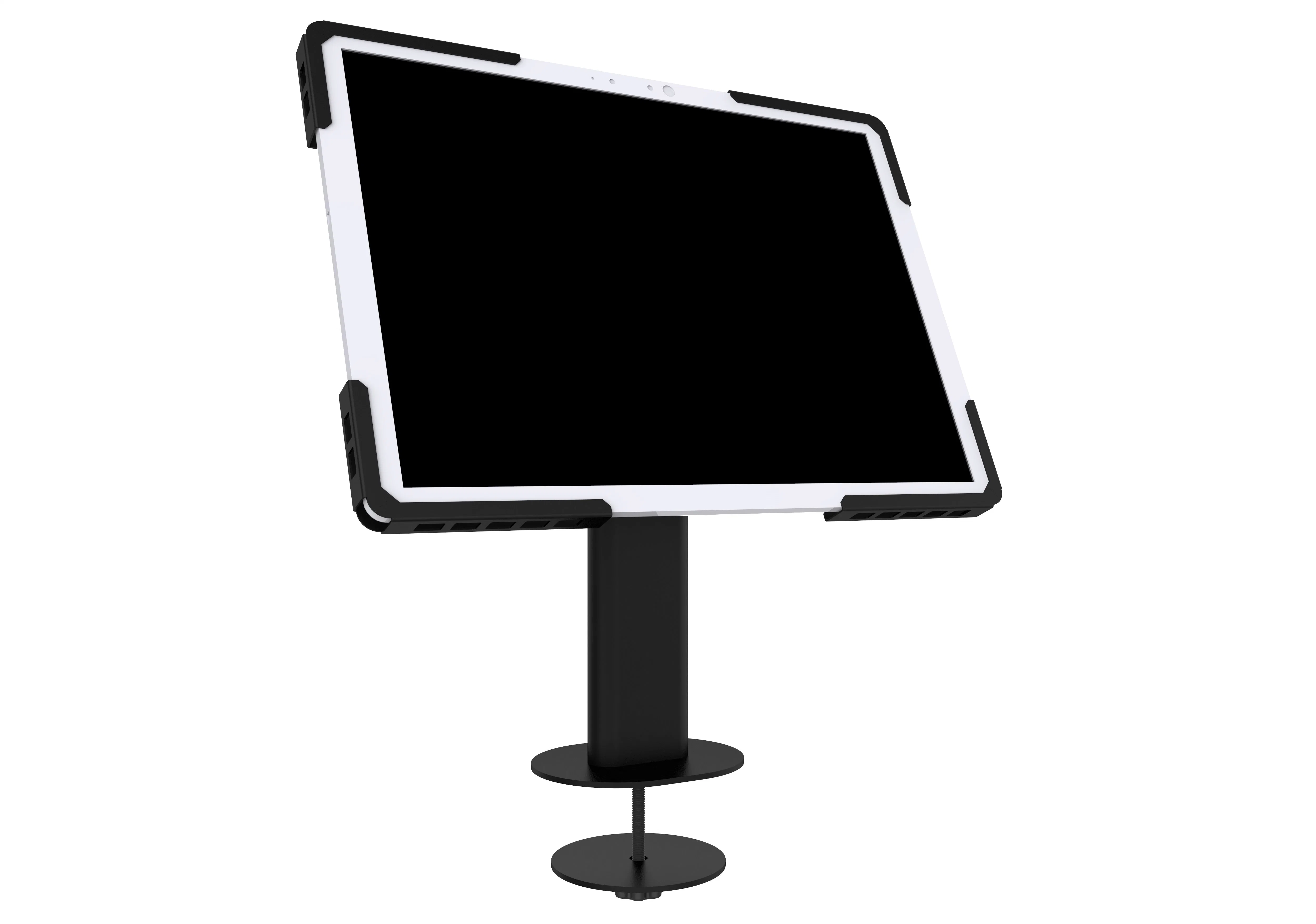 Grommet Anti Theft Tilt Tablet Desktop Stand with Tablet Case