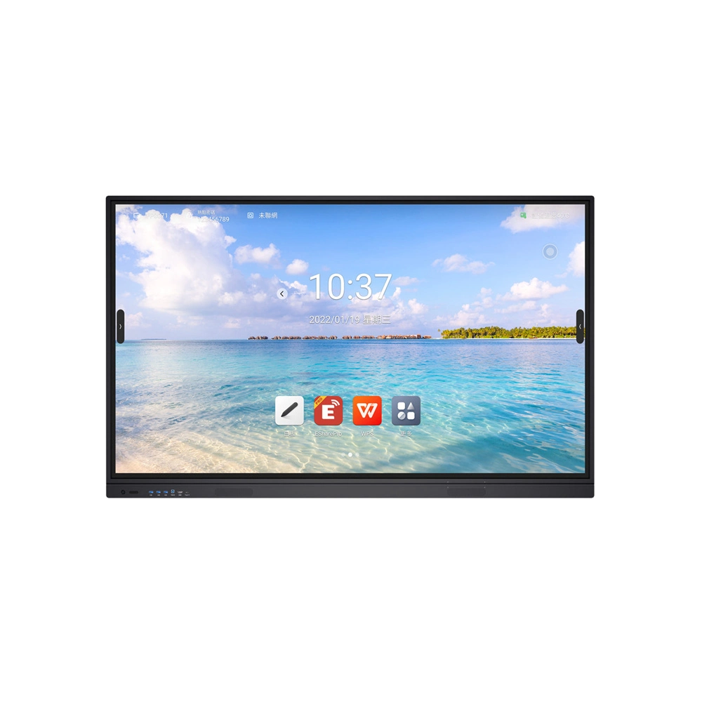 4K 75inch Touch Flat Panel LCD Display in-Cell Zero Bonded Interactive Whiteboard Smart Board for Video Conference