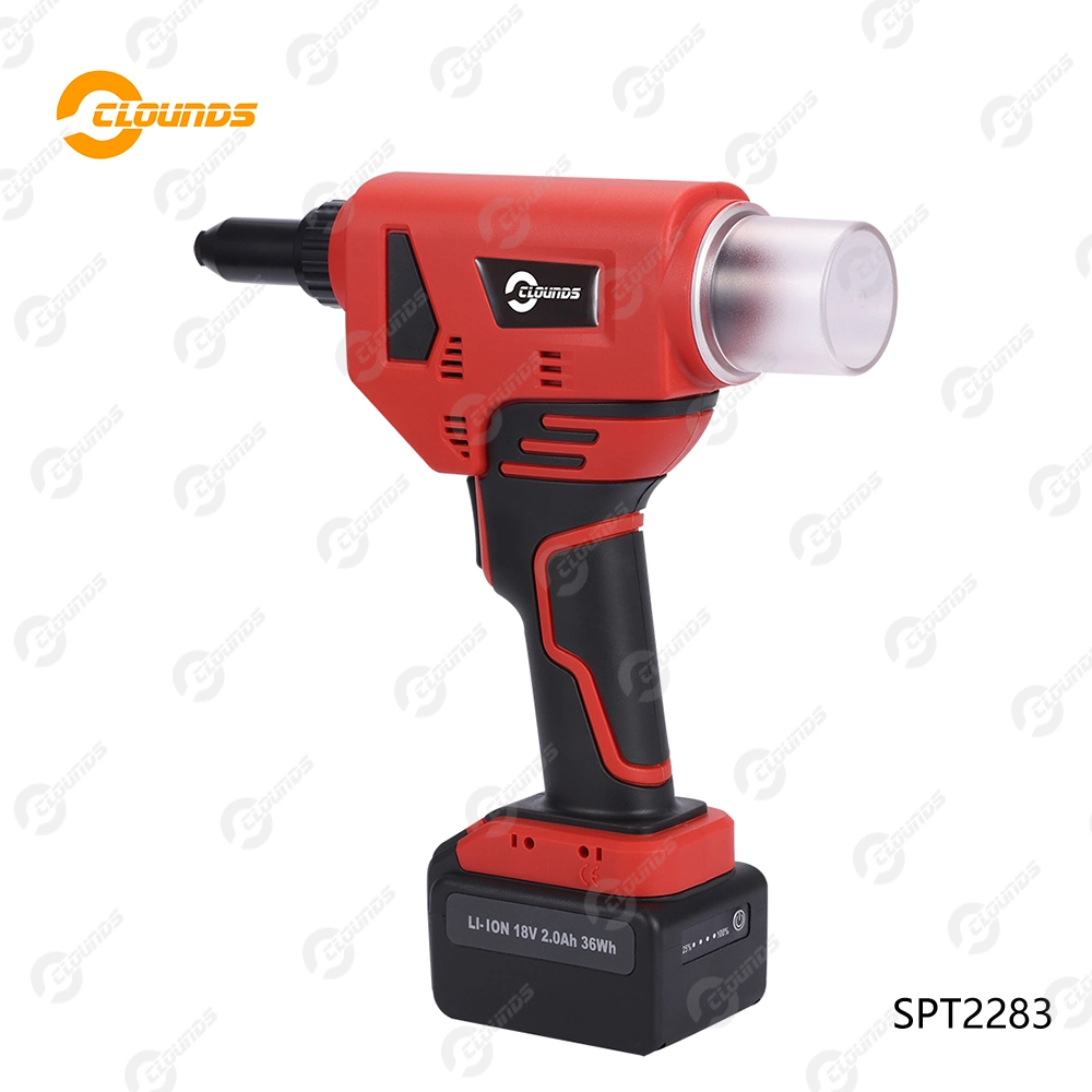 Spt2284 Electric Fasterner Rivet Brushless Motor Li-ion Battery Riveting Tool Cordless Blind Riveter Tools