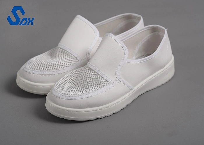 Industrial Reusable Unisex Cleanroom Anti-Static Breathable Upper Mesh Shoes