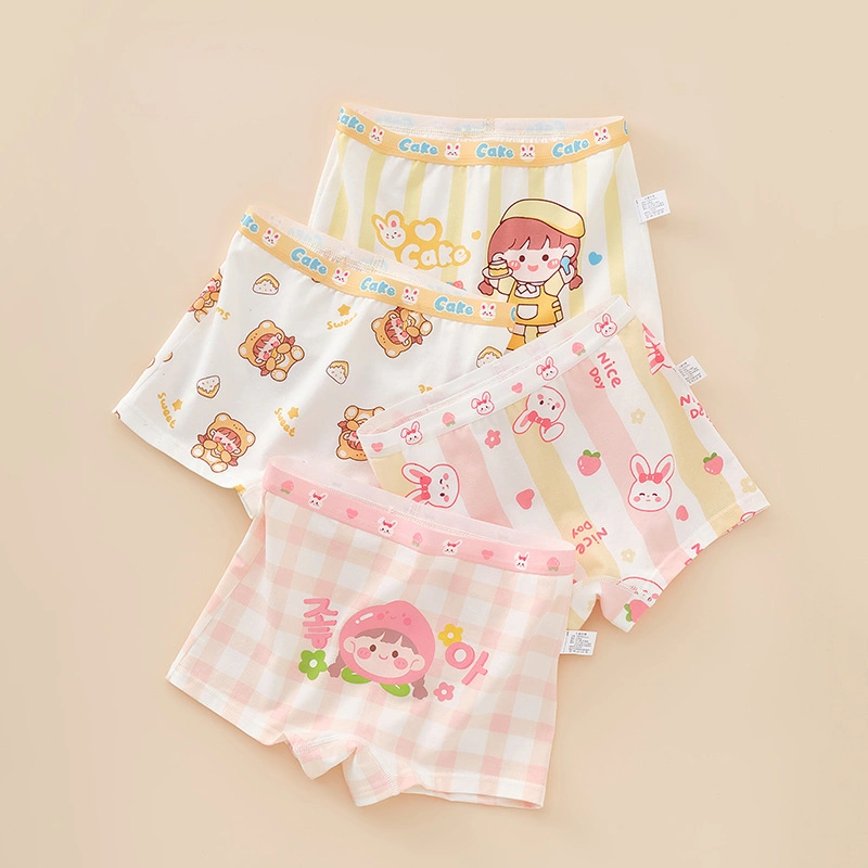 Cute Girl Crotch Anti-Slip Soft Cotton sin costuras Invisible niños Ropa interior de panty