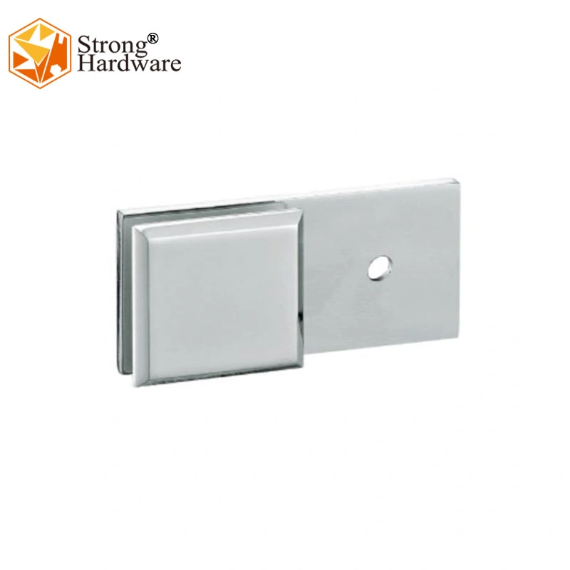 Stainless Steel Shower Hinge 180 Degree Double Partition Brace Clamp